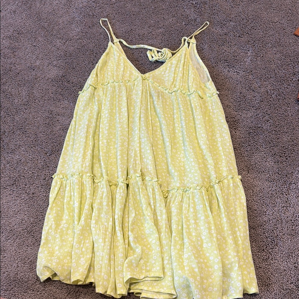 Yellow Floral Sun Dress
